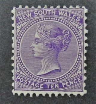 Nystamps British Australian States South Wales Stamp 91 Og H $35