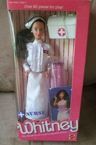 Vintage Nurse Whitney Barbie 1987 - Nrfb - Mattel 4405 - Great