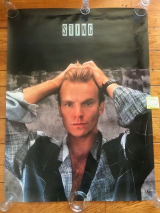 Sting - Police - Dream Of The Blue Turtles - Promo Poster 24x36 In Nm