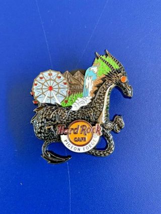 Pidgeon Forge,  Tennessee Dragon & Ferris Wheel Hard Rock Cafe Pin Ltd 300