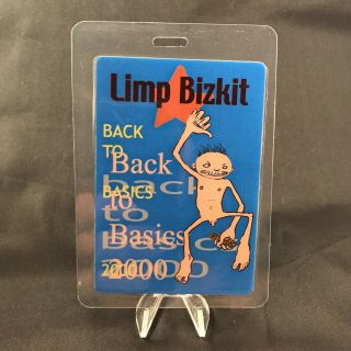 Limp Bizkit Back To Basics Backstage Pass Laminated Otto Blue Durst Vintage 2000