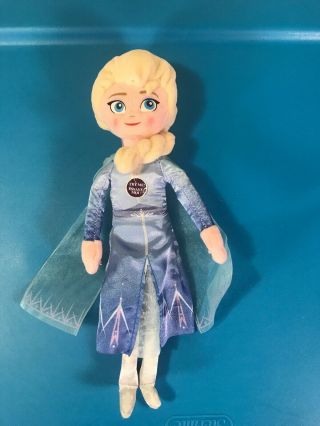Walt Disney Frozen 2 Talking Elsa Princess 9 " Plush Stuffed Doll Toy -