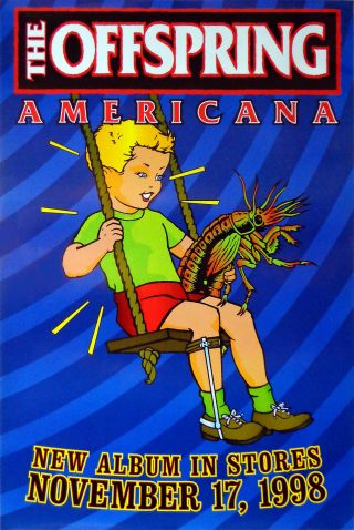 The Offspring - Americana (1998) Album Promo Poster - Ss - Rolled