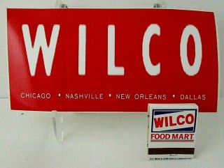 Wilco A.  M.  Bumper Sticker And Book Of Matches (1995)