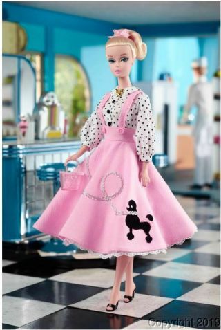 2016 Bill Greening Soda Shop Barbie W/shipper Dgx89