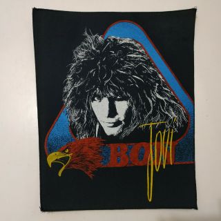 Vintage Bon Jovi 80s Back Patch Heavy Metal