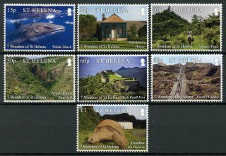 St Helena Landscapes Stamps 2020 Mnh 7 Wonders Napoleon Sharks Turtles 7v Set