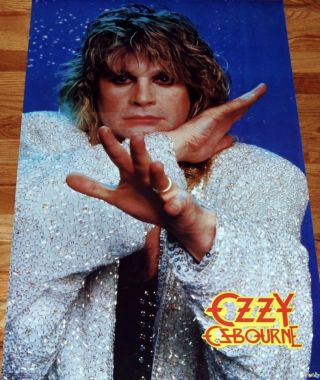 Rare Ozzy Osbourne 1986 Vintage Music Poster,  In Plastic,  Rare