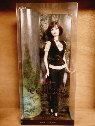Twilight Saga Eclipse Alice Doll Barbie Collector Pink Label Nrfb