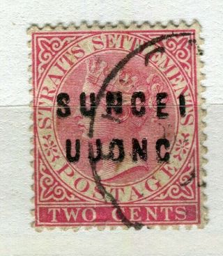 Malaya; Sungei Ujong 1881 Early Classic Qv Issue Fine 2c.  Value
