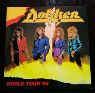 Dokken World Tour 1986 Program Book