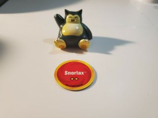 Tomy Auldey Pocket Monster Pokemon Figure 13 Snorlax With Battle Coin