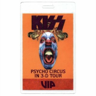 Kiss Authentic 1998 Psycho Circus Concert Tour Laminated Backstage Pass Vip 3