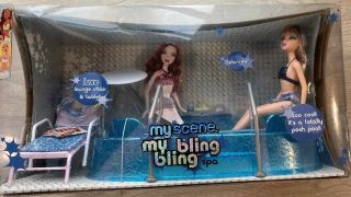 Rare Mattel Barbie My Scene My Bling Bling Spa Delancey Nip