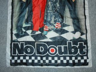 2002 VINTAGE NO DOUBT ROCK STEADY BAND PHOTO WALL HANGING LINEN 3