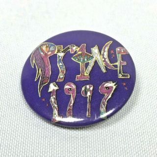 Vintage 1983 Prince And The Revolution 1999 Album Cover Tour Pinback Button Pin