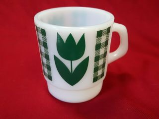 Termocrisa Vintage Tulip Coffee Mug Cup Green Retro