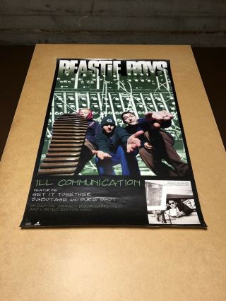1994 Beastie Boys Ill Communication Poster Sabotage Mike D Ad - Rock Mca Sure Shot