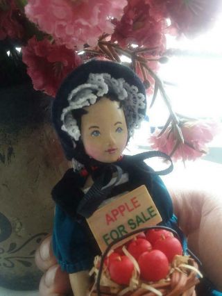 Apples Hitty,  hand carved wood Doll by Vivian 2