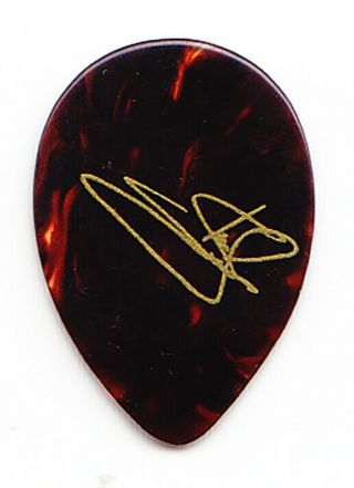 Vintage Toto Steve Lukather Signature Single - Sided Brown Tour Guitar Pick