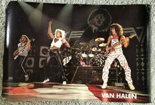 Vintage 1982 Van Halen Live Concert Poster