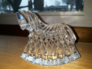 Waterford Crystal Rocking Horse Figurine Paper Weight