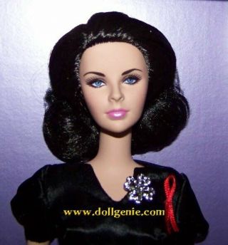 Elizabeth Taylor Violet Eyes Silkstone Barbie W3495 Nrfb - Usa