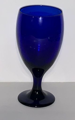 Set Of 4 Libbey Premiere Cobalt Blue 16 Oz.  7 " Wine Glasses Water Goblets Nwt