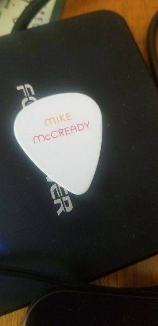 Pearl Jam pick Mike McCready White Peace Pick 2