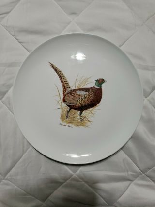 Centura By Corningware Game Birds 10 " Dinner Plate Ring Necked Pheasant