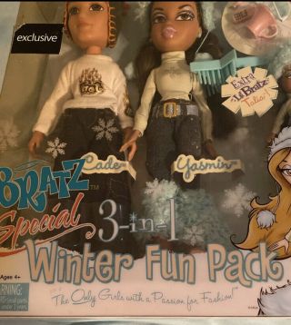 Bratz Ultra Rare Winter Fun Pack 3 In 1 Doll Dolls Exclusive Set Cade Yasmun 3