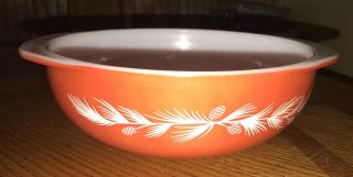 1960 Vintage Pyrex 024 Holiday Pine Cone Promotional Casserole Dish 2 Qt