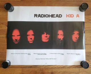 Radiohead Kid A Promotional Double Sided Poster 2001 24x18 Inches