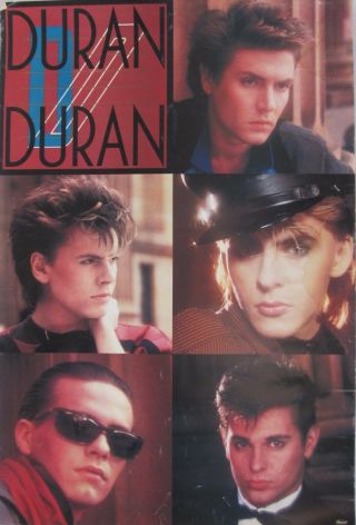 Duran Duran " The Reflex " 2 - Sided U.  S.  Promo Poster - 1980 