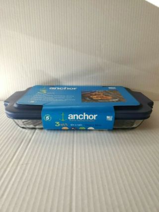 Anchor Hocking 9 X 13 in - 3Q Glass Baking and Storing Dish. 3