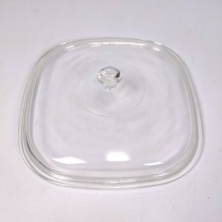 Clear Glass Lid For Pyrex Dish 10 " P - 10 - C - 1 Vgc 6 Round Knob Handle