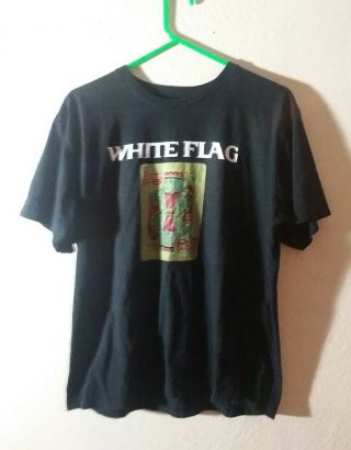 Vtg Orig White Flag Punk Rock Concert Tour T - Shirt Size Men 