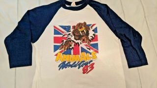 Vintage 1983 Animals Concert Shirt Reunion Tour