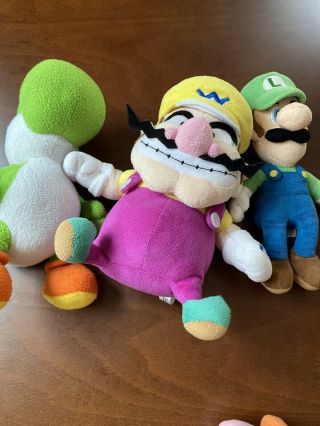 Mario Bros.  Series Plush Wario 9 " Stuffed Toy Doll,  Luigi And Yoshi