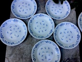 Set Of 6 Corelle Provincial Blue Bread & Butter Dessert Plates 6 3/4 In.