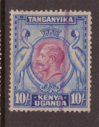 Kenya,  Uganda And Tanganyika 1935 10 Shillings King George V Sg 122 Fine