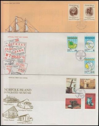 Norfolk Island 1990/91 Fdc’s (x6) Illustrated (id:167/d46296)