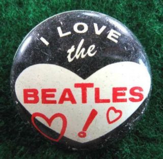 I Love The Beatles 1964 Pinback Button 97