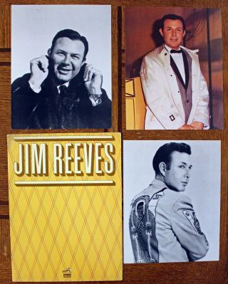 Rare Jim Reeves Promo Packet - Set Of Six 8 X 10 Photos & Folder - Rca Records