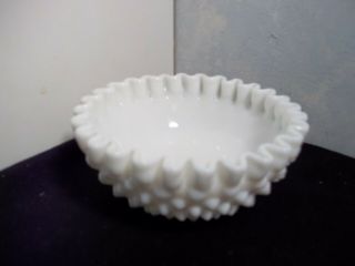 Fenton Milk Glass Hobnail 5 1/2 " Cereal Bowl Made 1960 To 1965