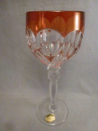 Hofbauer Echt Bleikristall Stemmed Lead Crystal Wine Glass - Germany Cut To Clear
