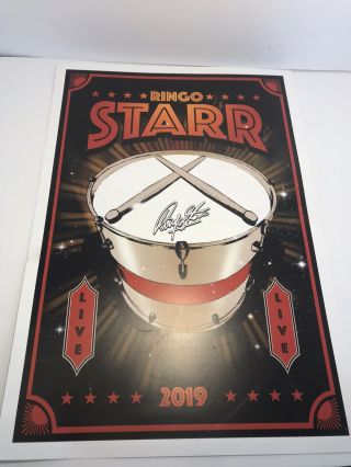 Ringo Starr Official 2019 Concert Tour Poster 2