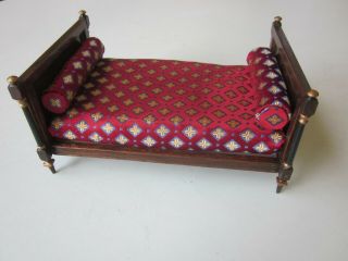 Dollhouse Miniature Regency Bed In The Style Of Thomas Hope Circa 1790
