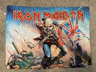 Iron Maiden The Trooper Tapestry Cloth Poster Flag Wall Banner 43x30 Vintage