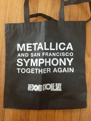 Metallica S&m 2 Tote Record Store Day San Francisco Symphony Orchestra S&m2